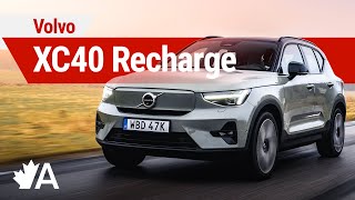 2024 Volvo XC40 Recharge First Drive Review RearWheel Drive and More Range [upl. by Haland]