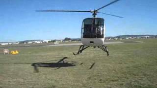 V2 Helicopters Hughes 300 take offwmv [upl. by Clardy]