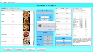 Restaurant Management System in Java  Netbeans  MySql [upl. by Brott]