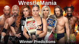 WWE WrestleMania 35 Match Card Winner Predictions [upl. by Stucker]