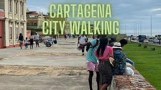 Colombia  Citywalking in Cartagena de Indias Picturesque Cartagena  San Diego [upl. by Schurman]