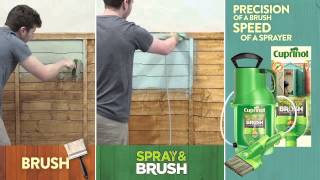 Cuprinol Spray amp Brush Painting Demo [upl. by Ribaj]