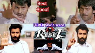 The Return of Rebel Moviequot scene spoof Prabhas Best Action scenes spoof Prabhas [upl. by Ches]