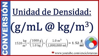 Convertir gml a kgm3 densidad [upl. by Yvad]