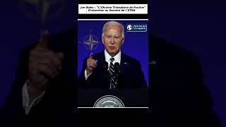 🔴 💡Joe Biden  quotLUkraine Triomphera de Poutinequot Déclaration au Sommet de lOTAN [upl. by Flossi582]