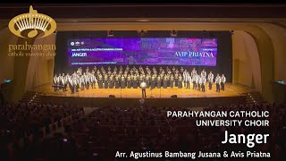 Arr Agustinus Bambang Jusana amp Avip Priatna  Janger  Parahyangan Catholic University Choir [upl. by Aerdnwahs]