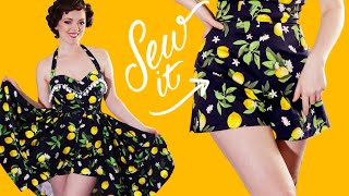 Sewing a Lemon Playsuit  The Perfect Pin Up Outfit [upl. by Hamel]