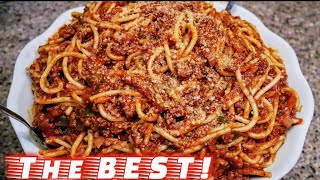 Classic Spaghetti and Meat Sauce  Meat Sauce Recipe  The simple way [upl. by Ibmab201]