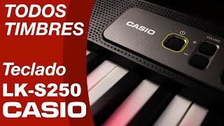 TIMBRES TECLADO CASIOTONE LKS250 CASIO [upl. by Auqinahs]