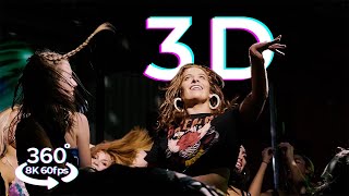 8K 3D 360° Dance Music Video  a Riddim Virtual RAVE VR Experience in 60fps for VR headset [upl. by Nesnej]