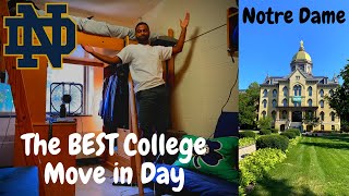 THE BEST COLLEGE MOVE IN DAY  VLOG  University of Notre Dame [upl. by Roel]