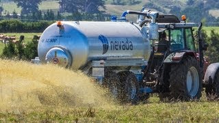 Big Nevada Slurry Spreader Demo [upl. by Zetes]