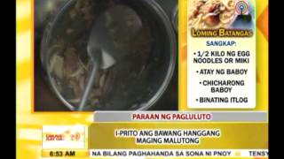 Rainy day recipe Batangasstyle Lomi [upl. by Anelaj]