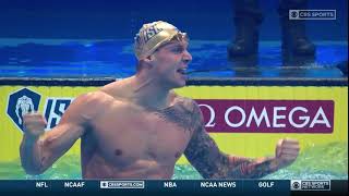 Caeleb Dressel Breaks 100 fly World Record 4778  2020 ISL Finals Budapest [upl. by Ellenyl]