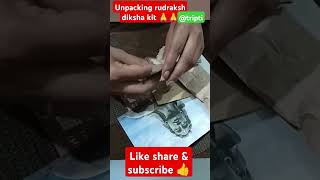 unpaking rudraksha diksha kit aadiyogi rudraksha diksha mahadev unpacking trending bhakti yt [upl. by Nivag663]