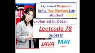 Subsets  LeetCode 78  Java Solution  How to create Subsets using Recursion  Developer Coder [upl. by Columba]