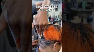 Part 3 of WTF did sis do to my hair haircut haircuts haircutting fypシ゚viral fyp pixiehaircut [upl. by Tabib787]