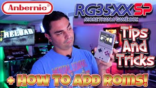 Anbernic RG35XXSP  Tips and Tricks Plus How To add Roms [upl. by Shamus]