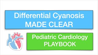 Differential Cyanosis MADE CLEAR by Pediatric Cardiology PLAYBOOK [upl. by Airenahs]