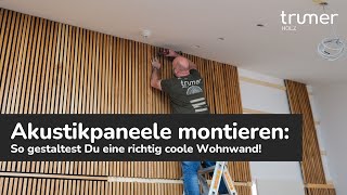 Akustikpaneele montieren So gestaltest Du eine richtig geniale Wohnwand [upl. by Nilcaj]