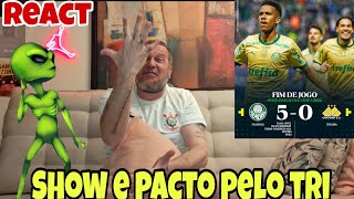 CORINTIANO REAGINDO REACT PALMEIRAS 5X0 CRICIÚMA O PACTOOO VOLTOU [upl. by Owain]