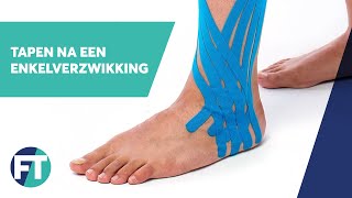 Tapen na een enkelverzwikking  Medical Taping  FysioTape [upl. by Ahdar]