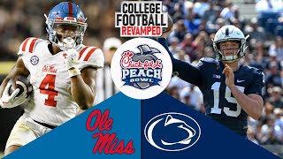 Peach Bowl 2023 Simulation  Ole Miss vs Penn State [upl. by Dlorrej714]