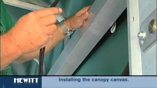 Canopy — How to install the canvas onto the frame [upl. by Artenek]