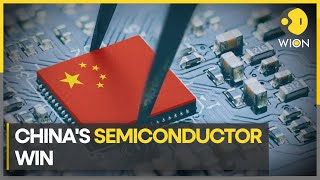 Chinas semiconductor win chip breakthrough a big blow to US sanctions  Latest World News  WION [upl. by Leiand]