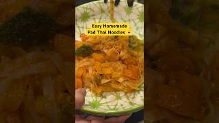 Easy Homemade Pad Thai Noodles 🍝 shorts youtubeshorts ytshorts padthai food [upl. by Reddy85]