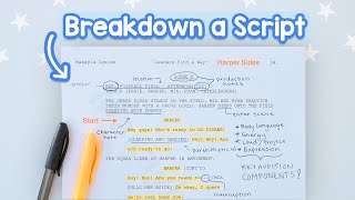 How to Analyze a Script for an Audition Breakdown Read  Acting Tips [upl. by Mercier931]