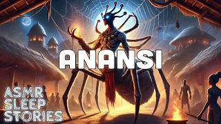 ⚡️The Legend of Anansi ⚡️ African Mythology ASMR  Bedtime Sleep Stories Narrated by Zachary Smith [upl. by Rodama]