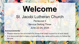 St Jacobi Lutheran Church  Pentecost 6 [upl. by Elman91]