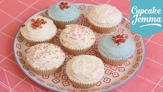 Eggless Vegan Cupcake Recipe  Cupcake Jemma [upl. by Ajet]