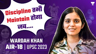 Wardah Khan AIR 18 UPSC 2023  IAS Topper Interview  2nd Attempt  UPSC Result Reaction [upl. by Yonit]