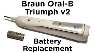 Battery Replacement Guide for Braun OralB Triumph v2 Toothbrush incl 4000 5000 6000 7000 Pro [upl. by Gneh]