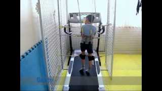 Gait training for CP child in quadroplegia form [upl. by Odnomor]