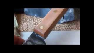 Sealing a wooden knife handle [upl. by Alberto]