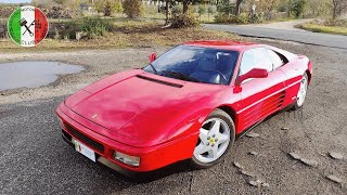 Ferrari 348 TB  PURE SOUND con il V8 di Maranello 🇮🇹 [upl. by Yelyah]