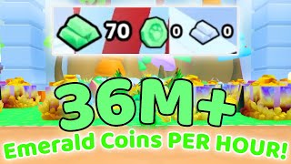 How to get 36M Emerald Coins an hour  Pet Simulator 99 [upl. by Monarski578]