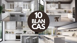 🎯 10 Ideas de Diseño para Cocinas Blancas cocinamoderna diseñodecocinas [upl. by Goldie]