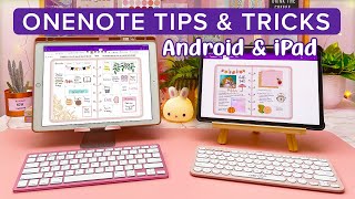 OneNote Tips amp Tricks  Android amp iPad Digital Planning on OneNote Planner [upl. by Yemrots]