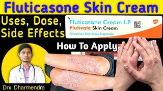 flutivate skin cream  fluticasone cream ip  fluticasone propionate cream uses how to use [upl. by Anaik]