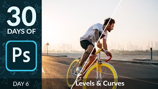 How to Use Levels amp Curves in Photoshop  Day 6 [upl. by Nnylav]