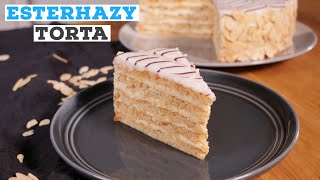 Hungarian Esterházy Torta Recipe  Just Cook [upl. by Stiles871]