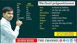 Wechselpräpositionen  Two way prepositions  German for beginners A2  Learn German [upl. by Tremayne]