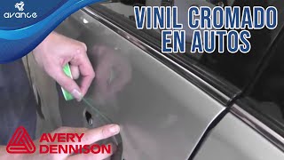 Instalación de vinil cromado en vehículo Tuneo en autos con vinilo [upl. by Fabiola]