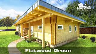 LéonWood®Blockhaus „Flatwood Green 130“ – Natürlichkeit auf einer Etage [upl. by Eeral]