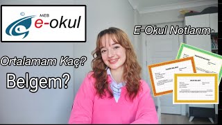 EOKUL NOTLARIM11Sınıf 1Dönem 2Yazılı SonuçlarımOrtalamam Ecre Ay [upl. by Mia]