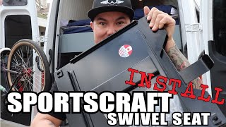 Sportscraft Swivel Seat install on Ultimate MTB Van [upl. by Lilllie]